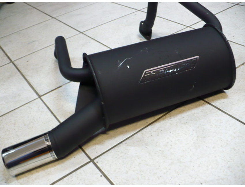 sport exhaust with stainless steel tip