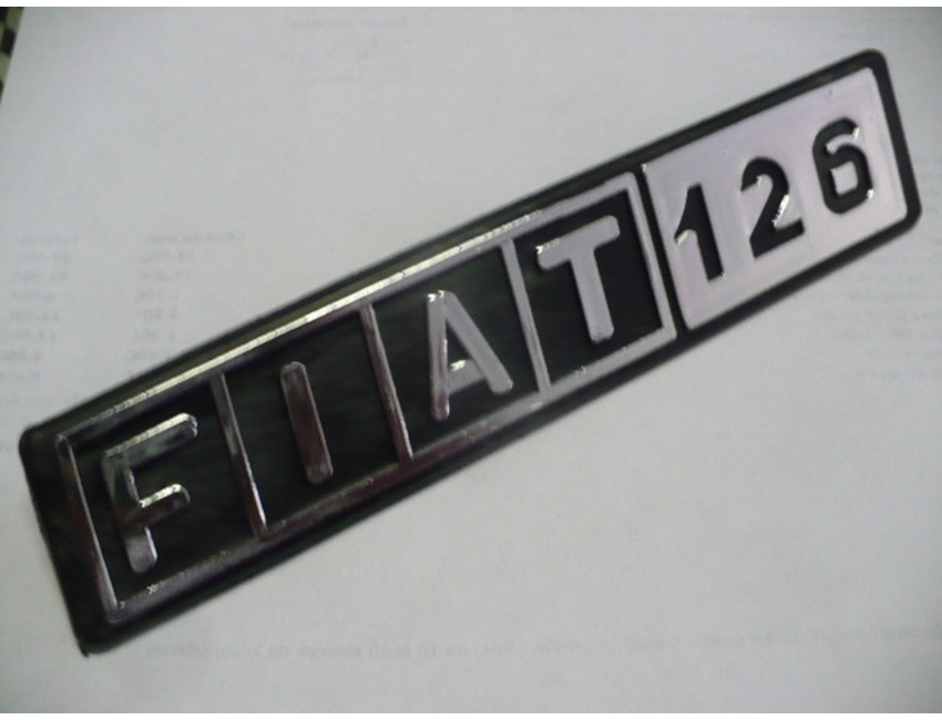 Znak Fiat 126 - replika